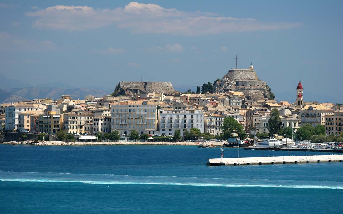 corfu-corfu-town-corfu-city-old-city-monuments-sites-sightseeing-sea-old-fortress-St.-Spiridon-centre-island-dassia-dassia-ski-club-view-blue-sky-boats-yachts-Ionian-Sea-Port-Harbour-History-UNESCO-Tradition-Tourism-Vacation-holildays-summer-sun-Greece-Italy